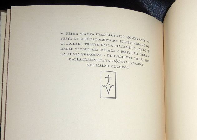 SAN ZENO VESCOVO PATRONO DI VERONA Lorenzo Montano, Valdonega 1950, RR - Foto 3