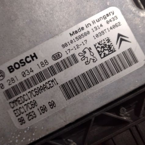CENTRALINA MOTORE CITROEN PEUGEOT BOSCH 0 281 034 188, 0281034188, 98253 Centra - Foto 5