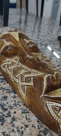 Maschera Decorativa da Parete in Legno – 25233 - Foto 2