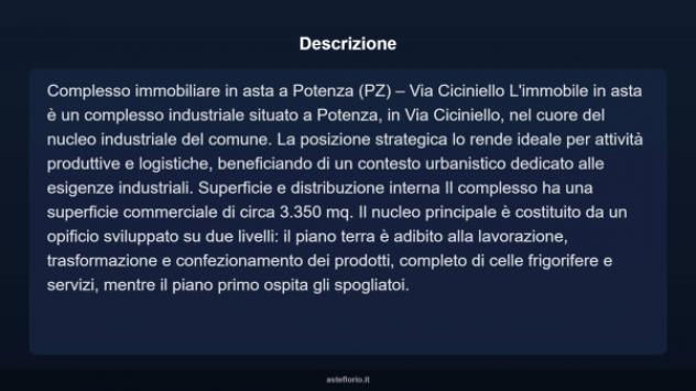 Immobile in asta di 3350 m² in vendita a Potenza - Foto 4