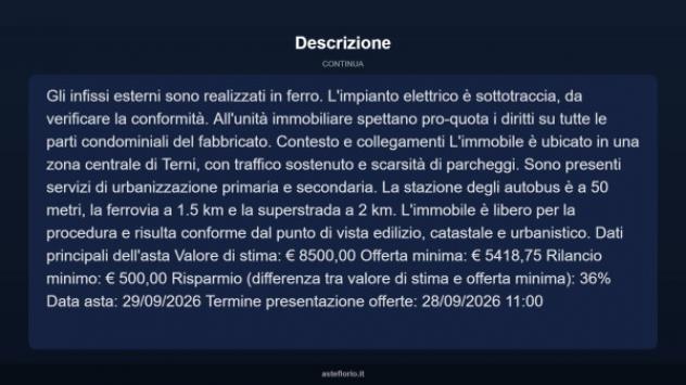 Immobile in asta di 10 m² in vendita a Terni - Foto 7