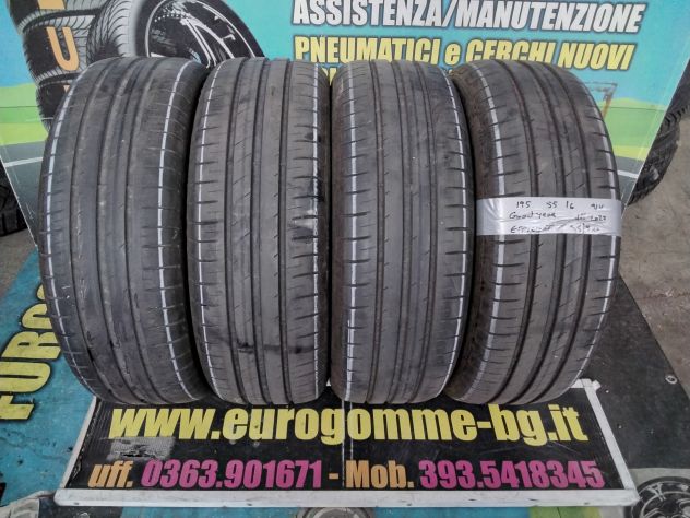 4 gomme usate goodyear 195 55 16 91v estive - Foto 3