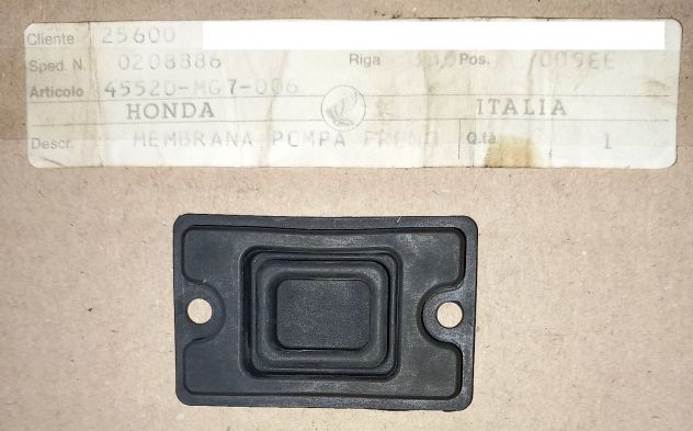45520-MG7-006 MEMBRANA POMPA FRENO NUOVA per HONDA XL 125/350/600 R e altre
