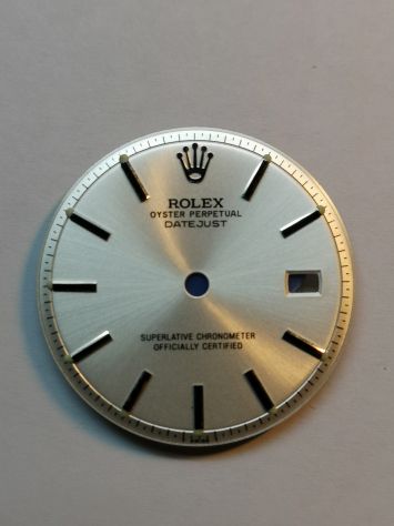 Quadrante bianco argento aftermarket top quality datejust 1601 1603