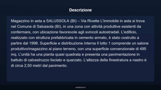Immobile in asta di 495 m² in vendita a Salussola - Foto 3