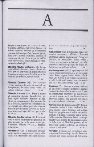 DIZIONARIO DEI NOMI GEOGRAFICI ITALIAN - Foto 5