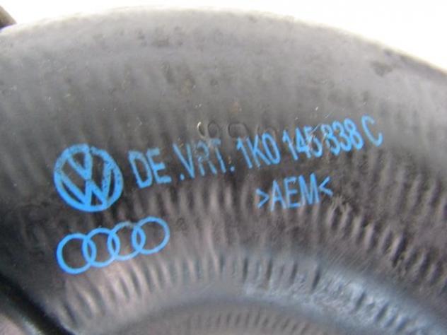 1K0145838C MANICOTTO ALTAPRESSIONE INTERCOOLER AUDI A3 1.9 D 77KW 5M 3P (2003) RICAMBIO USATO - Foto 2