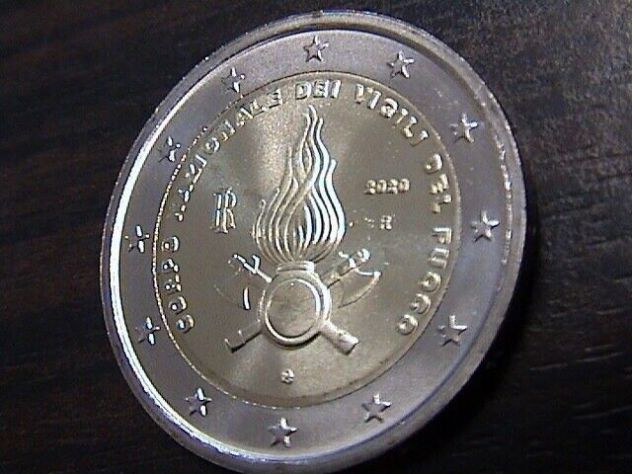 ITALIA 2 EURO VIGILI Del FUOCO 2020 - Nuovi da Rotolino -