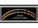 Adesivi cerchi per moto SUZUKI GS-R 4 pezzi omaggio