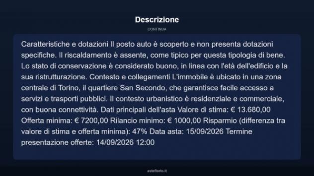 Immobile in asta di 13 m² in vendita a Torino - Foto 4