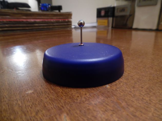1 PIERCING NUOVO BELLISSIMO PER LABBRO BOCCA CON BRILLANTE AZZURRO SOPRA LA PALL - Foto 4