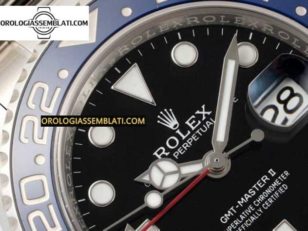 Rolex Replica GMT-MASTER II 126710 CERAMICA BLU/ROSSA MIGLIOR EDIZIONE SUL BRACCIALE OYSTER 3285 - Foto 5