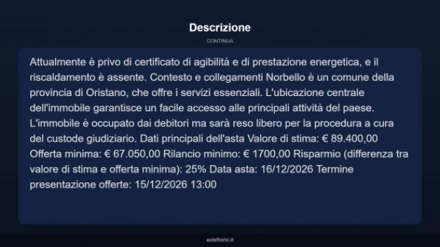 Immobile in asta di 187 m² con più di 5 locali in vendita a Norbello - Foto 18