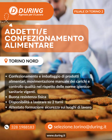 Addetto/a al confezionamento alimentare
