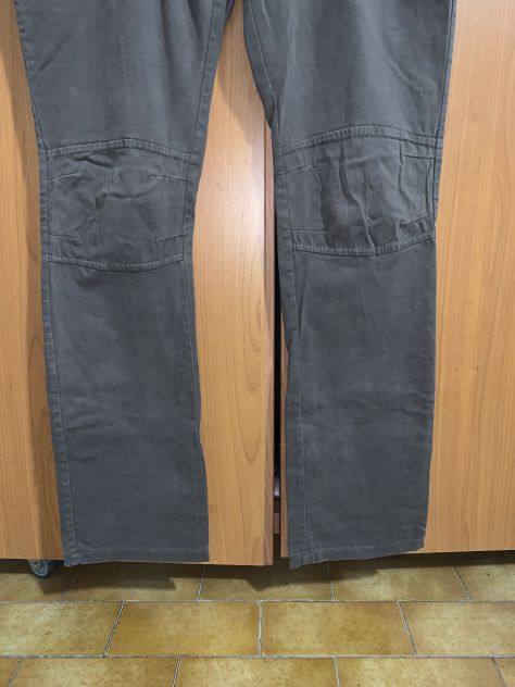 PANTALONI DA DONNA ELASTICIZZATI,VINTAGE,A VITA BASSA,MARRONE SCURO,CON 5 TASCHE - Foto 4