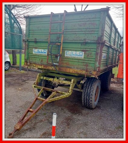 Rimorchio Agricolo Cillo 2 Assi Cassone Ribalt. Trilaterale - Foto 5