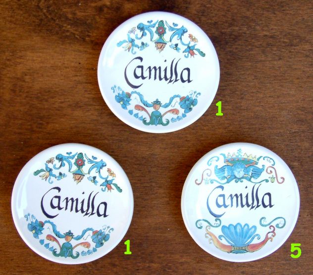 Piattino in ceramica personalizzato con nome Camilla - Foto 3