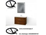 Mobile bagno in legno massello adatto ad un arredo in stile classico artepovera