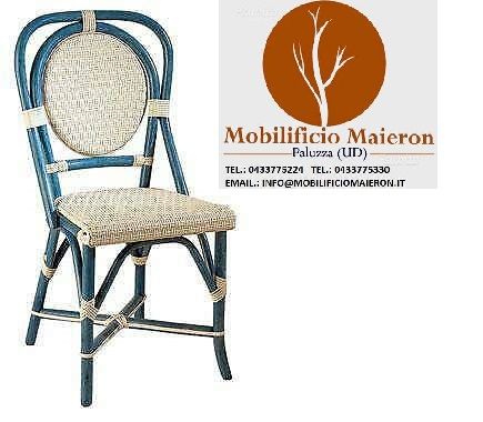 Sedie in rattan cod 8138/x per arredo bar nuove