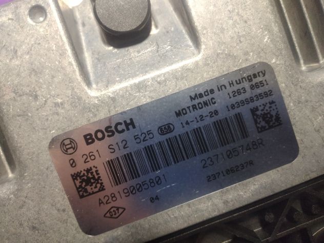 ECU RENAULT SMART FORTWO 1.0 ME17.9.20 0261S12525 237105748R CENTRALINA MOTORE - Foto 3