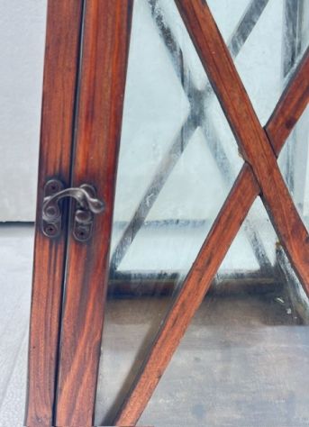 Lanterna Decorativa in Legno e Vetro - Foto 5