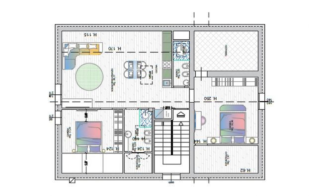 Riccione a 150mt dal lungomare mansarda luminosa con 2 camere e terrazzo - Foto 6