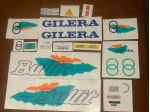 gilera bullit bianco verde arancione kit adesivi