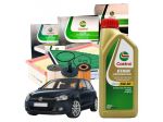 Kit Tagliando Castrol Vw Golf VI 2.0 TDI 4 Filtri + 5LT Olio Edge LongLife III