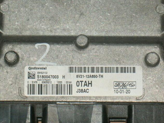 S180047003H ECU FORD FIESTA 1.4 TDCI OTAH S180047003H FoMoCo 8V21-12A650-TH - Foto 2