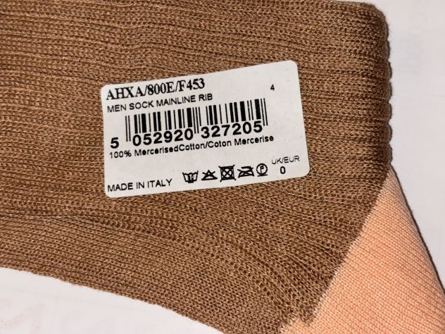 2 PAIA DI CALZE NUOVE FINO A MEZZO POLPACCIO DA UOMO FIRMATE”PAUL SMITH”MADE IN - Foto 3