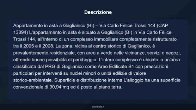 Immobile in asta di 116 m², box auto in vendita a Gaglianico - Foto 7