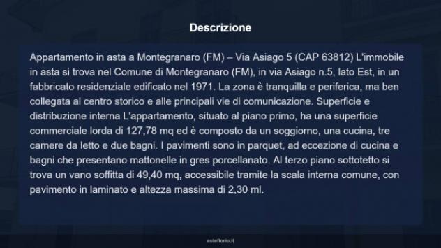 Immobile in asta di 127 m² con più di 5 locali in vendita a Montegranaro - Foto 17