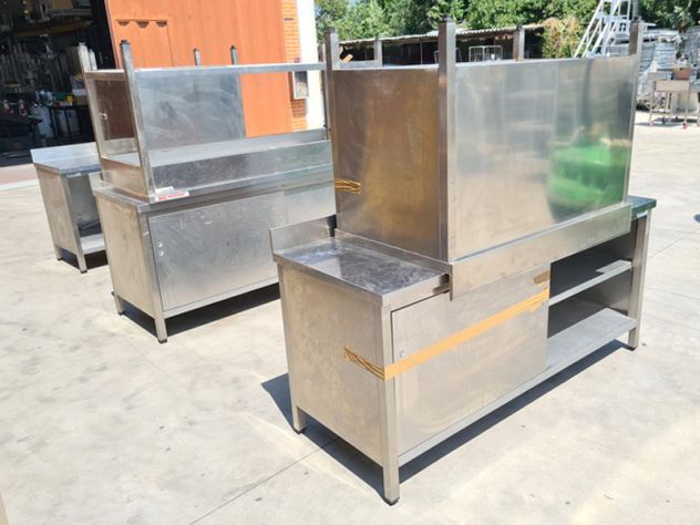 VARI TAVOLI DA LAVORO ACCIAIO INOX USATI - Foto 8