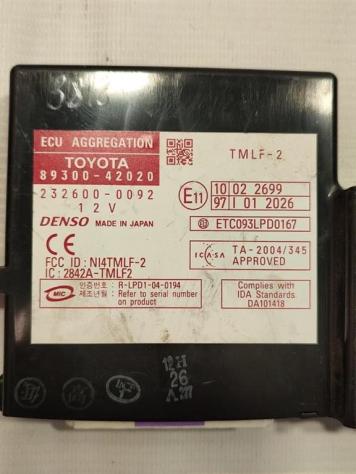 CENTRALINA ECU TOYOTA Rav4 4° Serie 89300-42020 2ADFHV diesel 2231 (0509) - Foto 2