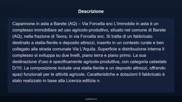 Immobile in asta di 200 m² in vendita a Barete - Foto 4