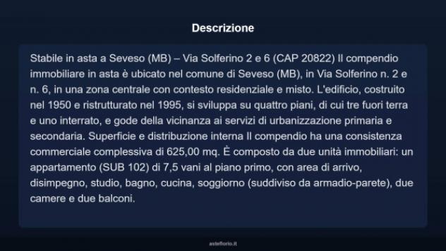 Immobile in asta di 625 m² in vendita a Seveso - Foto 4