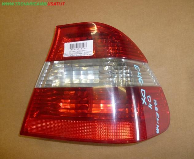 FANALE POST.D.(parte est.) ROSSO BIANCO ROSSO BMW Serie 3 E46 4p / Touring / Coupe'  Parti elettriche  Fanaleria  Fanali  Fanale est. post. d BMW - Se