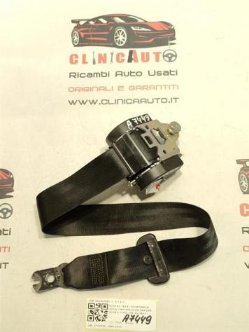 CINTURA DI SICUREZZA POSTERIORE DX AUDI A3 Sportback (8V4) 8V3857805 629416900 CLH (1216)