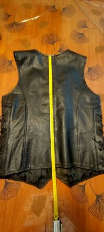 Vendo gilet in pelle unisex taglia M nero - Foto 6