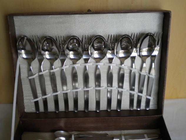 CONFEZIONE POSATE IN ACCIAIO INOX WINTAGE 25 PZ - Foto 2