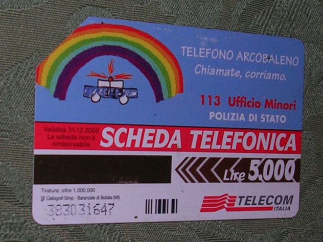 SCHEDA TELEFONICA ITALIA 19U