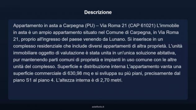 Immobile in asta di 630 m² con più di 5 locali in vendita a Carpegna - Foto 4