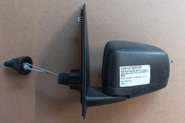 RETROVISORE EST.SX NERO GOFFRATO (regolazione manuale, fino al 08/2009) 999-U1305100 Vetri e Retrovisori  Cristalli  Retrovisori  Retrovisore FIAT - P
