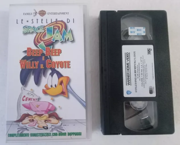 VIDEOCASSETTA VHS LE STELLE DI SPACE JAM BEEP BEEP E WILLY IL COYOTE PIV 14710 - Foto 2