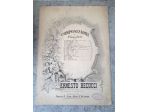 spartito musicale antico vintage ernesto becucci per piano forte anni 800 1800