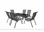 Set da giardino 1 tavolo 6 sedie Hecht Honey Maxi