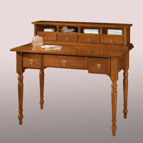 Scrittoio In Legno 7 Cassetti 4 Vani Giorno Camere da Lett Arte Povera cod 11002 - Foto 2