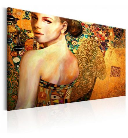 Quadro Con La Ragazza Dorata ARREDALACASA