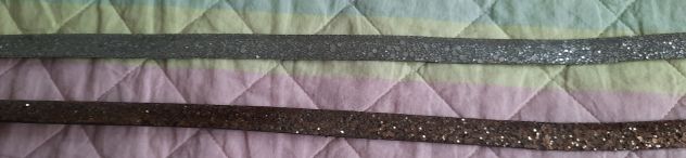Coppia due cinture H&amp;M argento e oro glitter - Foto 5