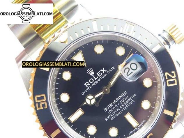 Rolex Replica SUBMARINER 116613 LN BLACK CERAMIC 904L STEEL/YG 1:1 BEST EDITION BLACK DIAL 3135 - Foto 4